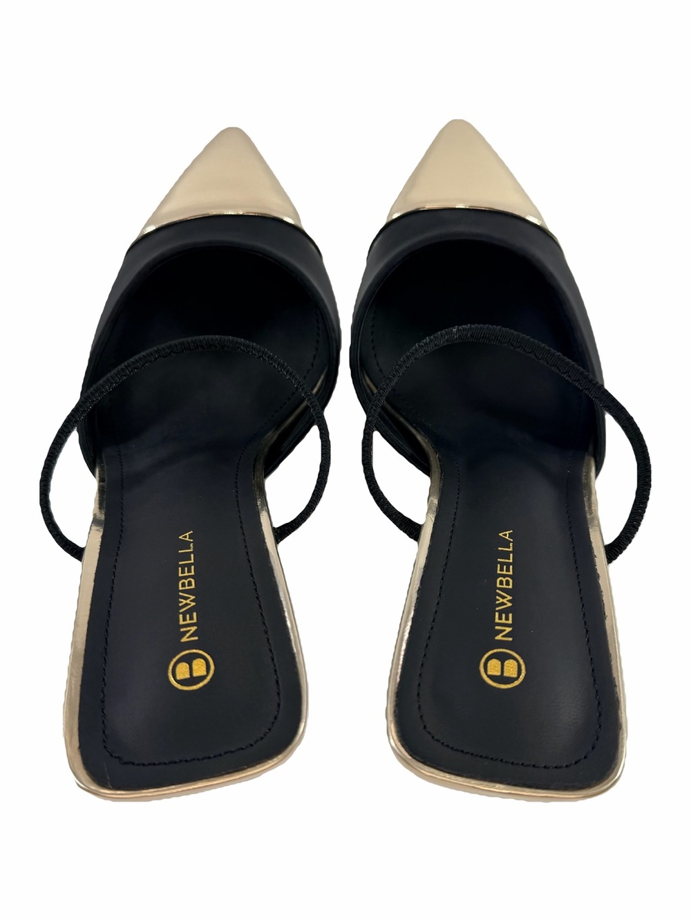 NWT NEWBELLA Pointed Toe Kitten Heel Mules Size 8 - Picture 6 of 15